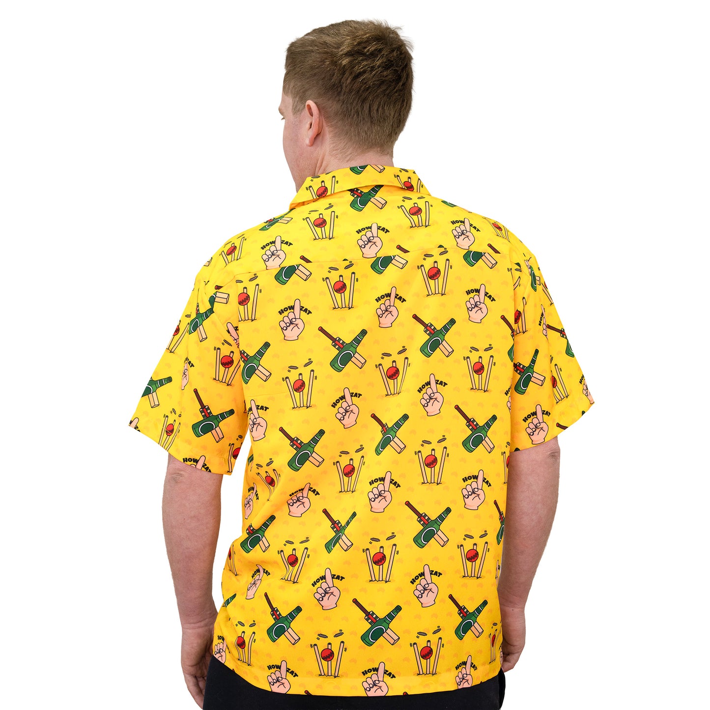 Howzat Aussie Cricket Shirt - Yellow