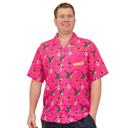 Howzat Aussie Cricket Shirt - Pink
